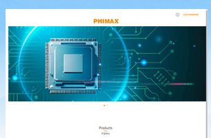 电子元件设备企业官网模板自适应