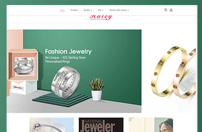 某外贸饰品类带商城模板