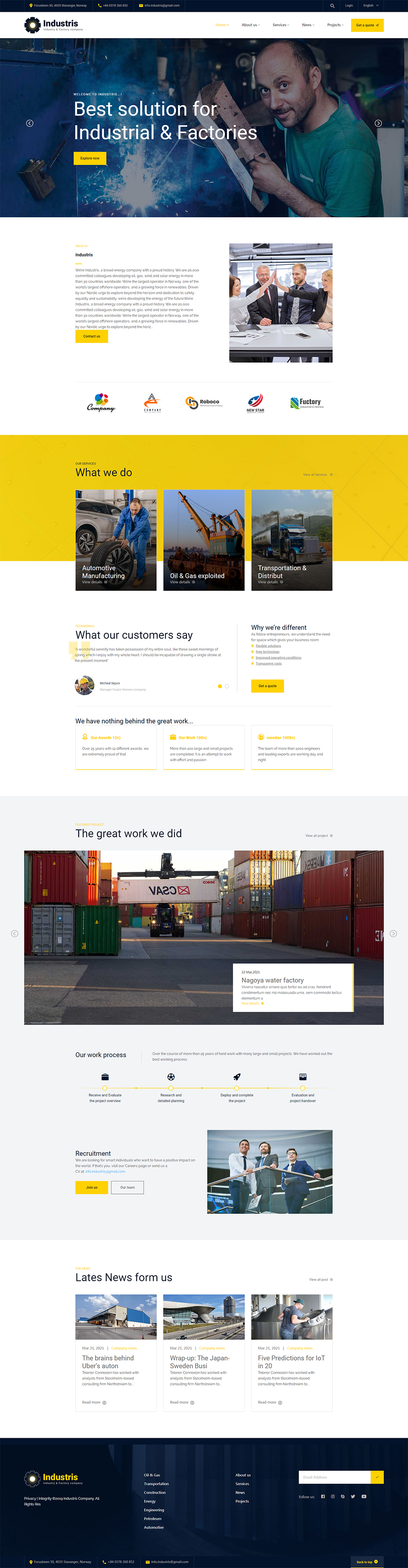 自适应外贸英文机械设备类展示型网站模板(图1) 自适应外贸英文机械设备类展示型网站模板(图1)